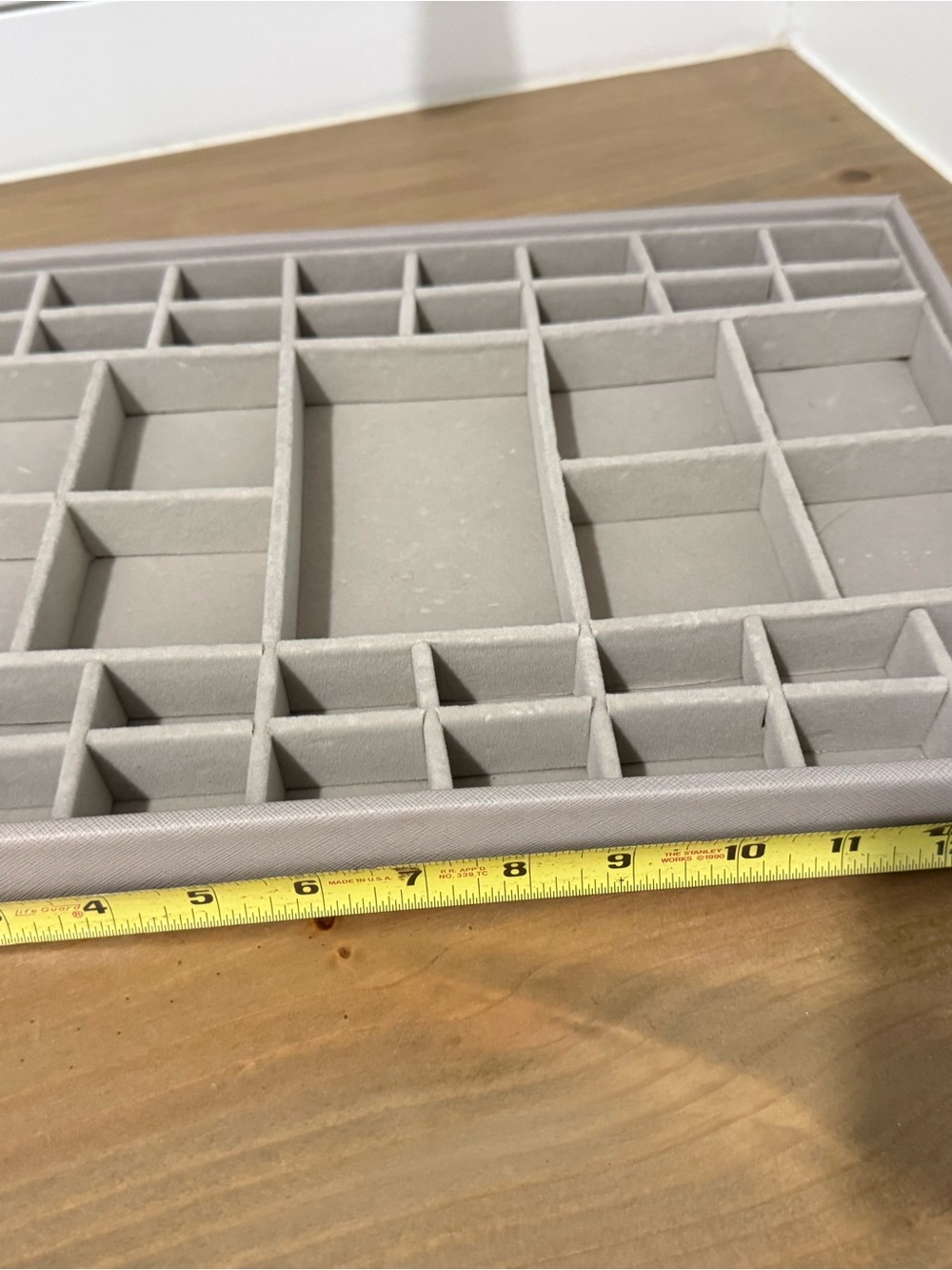 Gray Jewelry Organizer Tray Insert - Home Storage & Organization